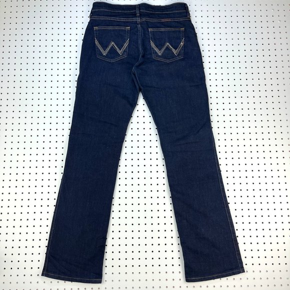 Wrangler Denim - Wrangler Women's 9/10 x 34 Q-Baby Ultimate Riding Jeans Blue Dark Wash
